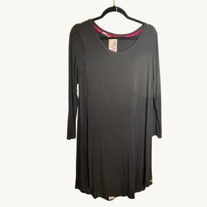 Matilda Jane Womens Small Black Red Swing Tunic Trapeze Dress